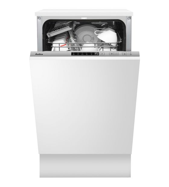 Amica EGSPV580910-1 45 cm Geschirrspüler vollintegriert (ohne Front) Leise 10 Maßgedecke aquaStop Funktion f&uuml;r 445,00 Euro