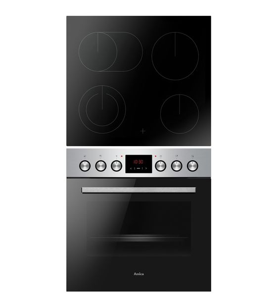Amica EHC934001E Herdset normal AutoClean mit Glaskeramik Kochfeld f&uuml;r 729,00 Euro