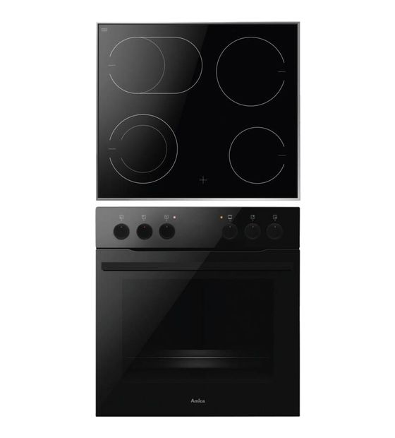 Amica EHCX933000S Herdset maxi AutoClean mit 60 cm Glaskeramik Kochfeld f&uuml;r 498,00 Euro
