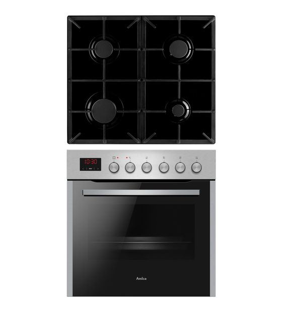 Amica EHEG933101E Herdset normal AutoClean mit 60 cm Gaskochfeld Kochfeld f&uuml;r 503,00 Euro