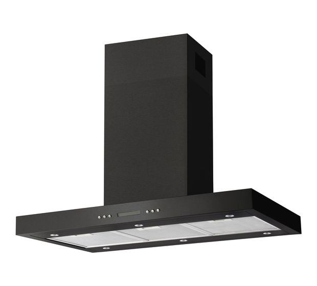 Amica IH694610S Abluft/Umluft Dunstabzugshaube/Esse Insel 90 cm (Schwarz) f&uuml;r 328,00 Euro