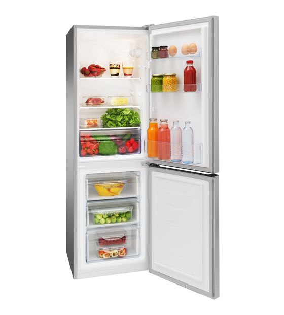 Amica KGCL384155-1E 109 l / 48 l Kühl-Gefrierkombi freistehend 189 kWh Jahr  (Edelstahl) f&uuml;r 280,99 Euro