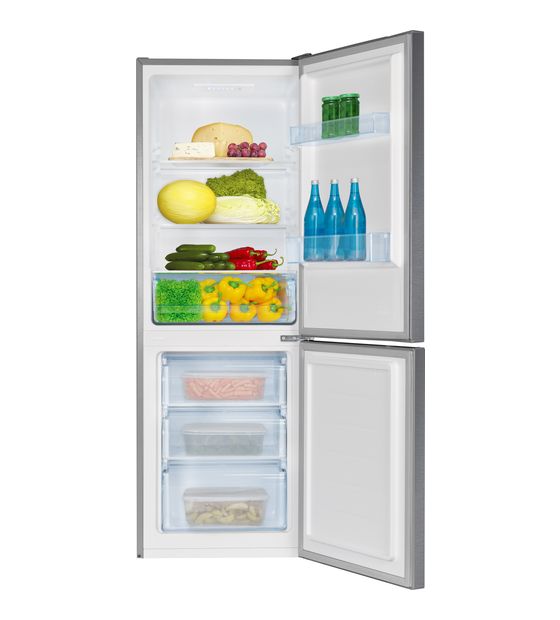 Amica KGCL386160E 153 l / 74 l Kühl-Gefrierkombi freistehend 210 kWh Jahr  (Edelstahl) f&uuml;r 381,00 Euro
