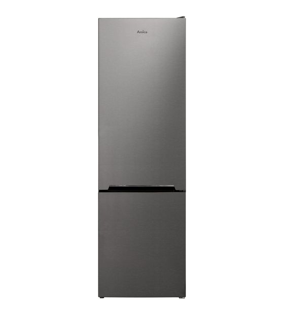Amica KGCN388130E 194 l / 74 l Kühl-Gefrierkombi freistehend NoFrost 222 kWh Jahr  (Edelstahl) f&uuml;r 909,00 Euro