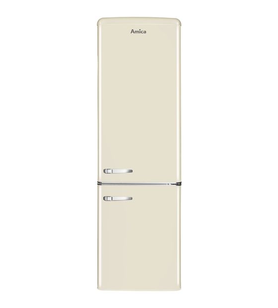 Amica KGCR387101B 181 l / 63 l Kühl-Gefrierkombi freistehend 162 kWh Jahr  (Beige) f&uuml;r 548,00 Euro