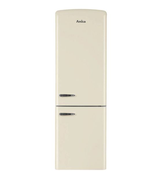 Amica KGCR387109B 234 l / 96 l Kühl-Gefrierkombi freistehend NoFrost 196 kWh Jahr  (Beige) f&uuml;r 735,00 Euro