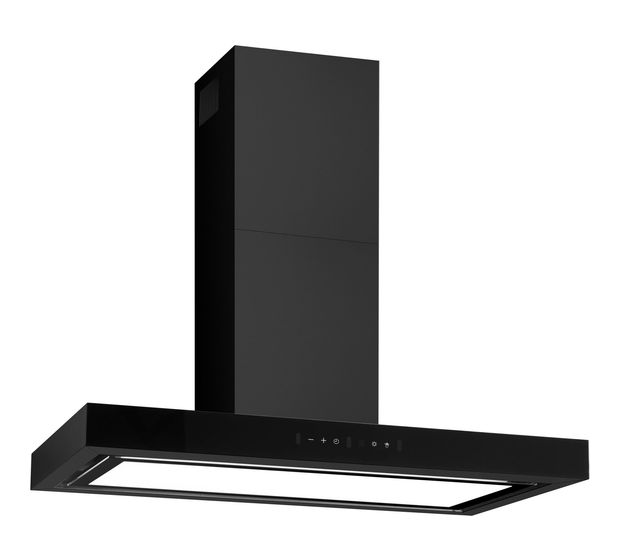 Amica KH694617SM Abluft/Umluft Dunstabzugshaube/Esse Insel 90 cm (Schwarz) f&uuml;r 379,00 Euro