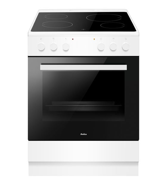 Amica SHC913011W Elektro normal 9 Beheizungsarten mit Glaskeramik Kochfeld f&uuml;r 403,00 Euro