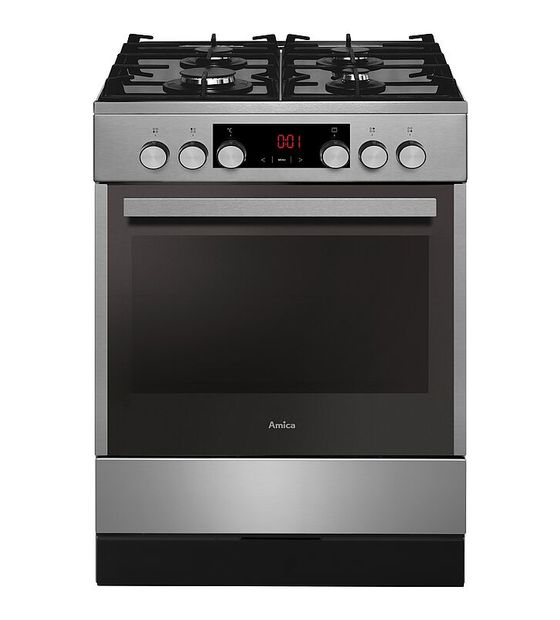 Amica SHEG914121E Freistehender Herd Elektro normal 11 Beheizungsarten mit Gaskochfeld Kochfeld f&uuml;r 539,00 Euro