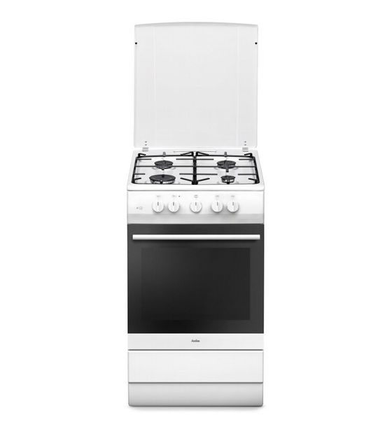 Amica SHGG11560W Freistehender Herd Gas 56 l mit Gaskochfeld Kochfeld f&uuml;r 389,00 Euro