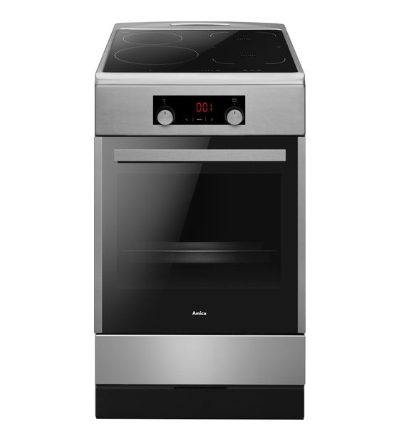 Amica SHI905150E Freistehender Herd Elektro normal 11 Beheizungsarten mit Induktions Kochfeld f&uuml;r 589,00 Euro