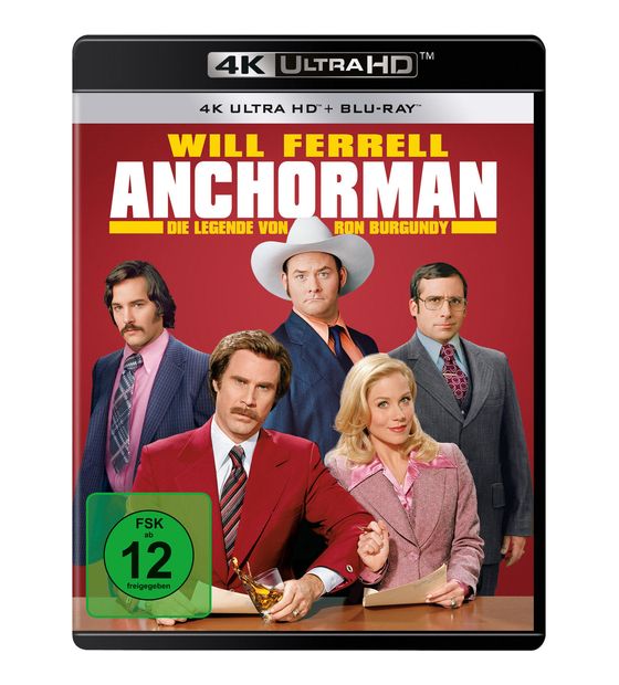 Anchorman - Die Legende von Ron Burgundy (4K Ultra HD BLU-RAY + BLU-RAY) f&uuml;r 18,99 Euro