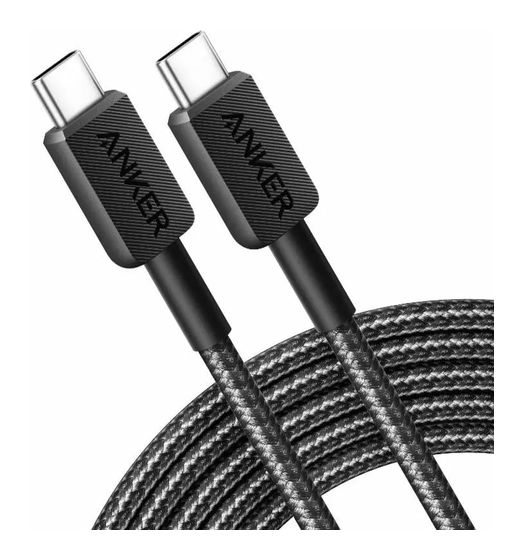 Anker 322 Stecker Rundkabel USB C auf USB C 1,8 m  (Schwarz) f&uuml;r 14,99 Euro