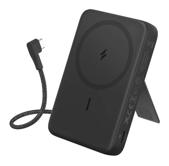 Anker A1685 Zolo 10000 mAh Powerbank USB Typ-C Kabelloses Laden  (Schwarz) f&uuml;r 39,49 Euro