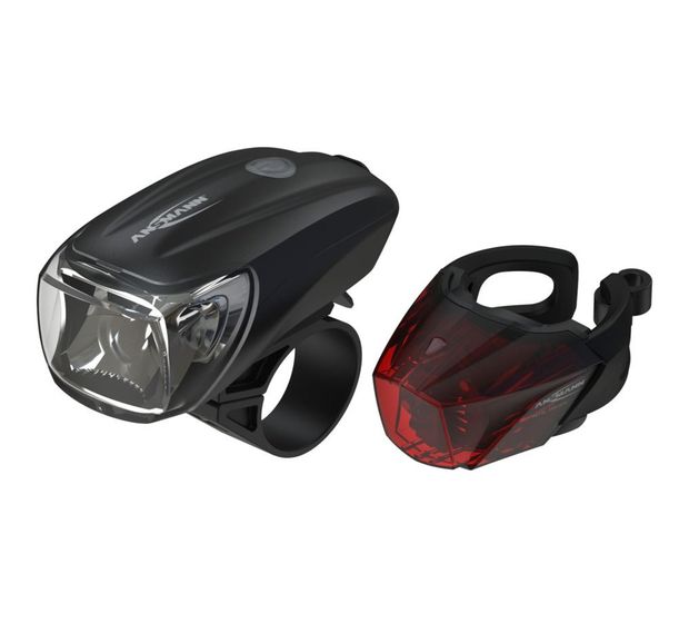 Ansmann 1600-0254 Fahrradlicht Set LED wiederaufladbar  Heckbeleuchtung + Frontbeleuchtung (Set) f&uuml;r 33,49 Euro