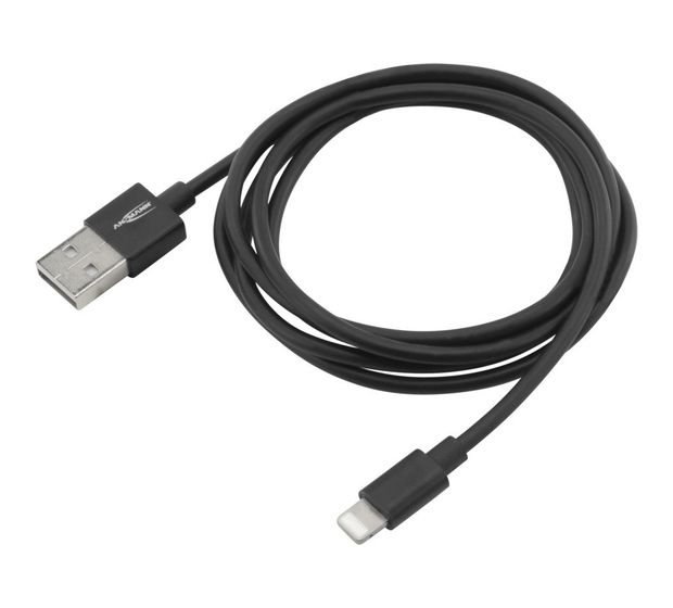 Ansmann 1700-0078 Stecker USB A auf Lightning 1,2 m  (Schwarz) f&uuml;r 16,49 Euro