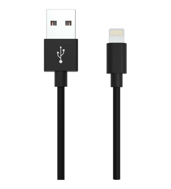 Ansmann 1700-0079 Stecker Lightning auf USB A 2 m  (Schwarz) f&uuml;r 16,49 Euro