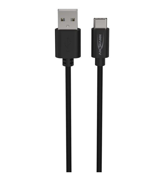 Ansmann 1700-0130 0,48 Gbit/s Stecker Rundkabel USB A auf USB C 1 m  (Schwarz) f&uuml;r 9,99 Euro