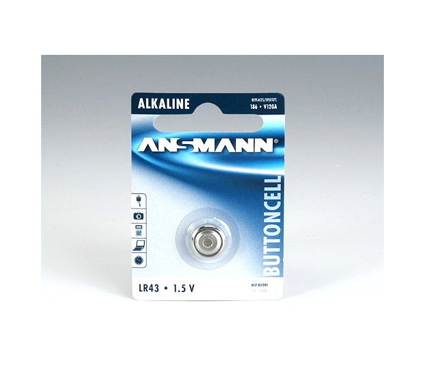 Ansmann Alkaline Battery LR 43 f&uuml;r 4,99 Euro