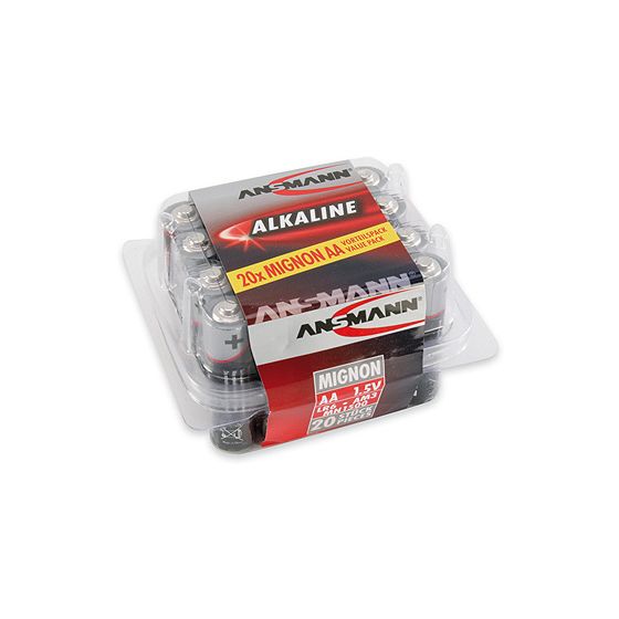 Ansmann Batterie AA Alkali 1,5 V 20 Stück  (Schwarz/Grau) f&uuml;r 9,99 Euro
