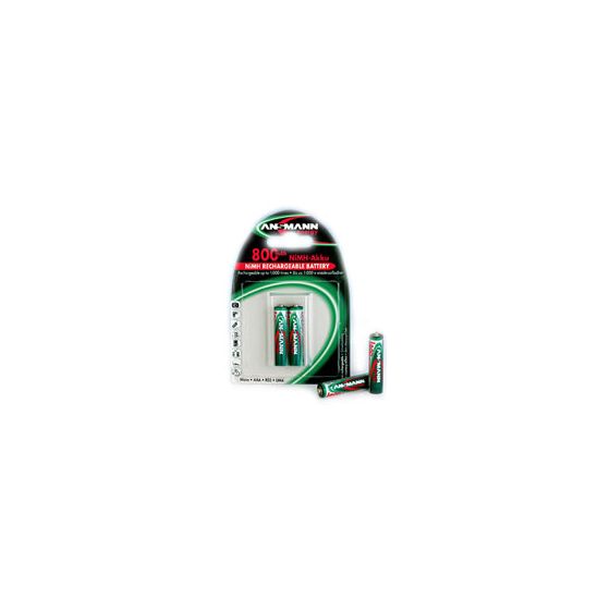 Ansmann Blister 2 X DECT Accu, AA, 800mAh f&uuml;r 6,99 Euro