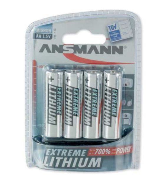 Ansmann Extreme Lithium AA Mignon f&uuml;r 11,99 Euro