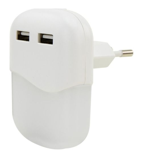 Ansmann NL15AC + 2USB Sensor Nachtlicht LED Warmweiß (3000K) Warmweiß AC, USB f&uuml;r 12,99 Euro
