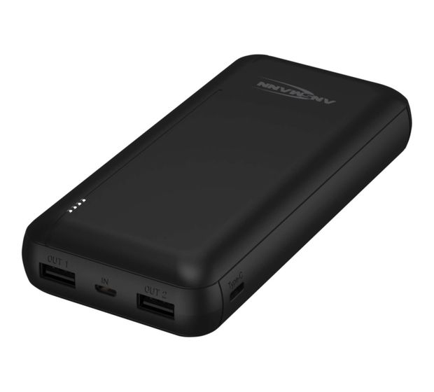 Ansmann PB212 20000 mAh Powerbank Micro-USB + USB Type-C  (Schwarz) f&uuml;r 23,49 Euro
