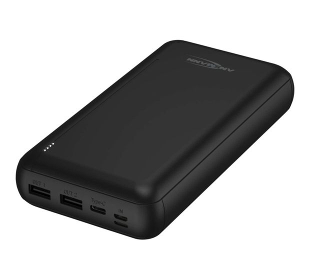 Ansmann PB212 30000 mAh Powerbank Lightning + USB Type-C + Micro-USB  (Schwarz) f&uuml;r 31,99 Euro