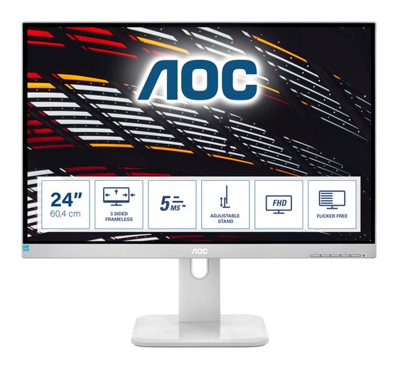 AOC 24P1/GR Full HD Monitor 60,5 cm (23.8 Zoll) 16:9 5 ms 250 cd/m²  (Grau) f&uuml;r 177,99 Euro