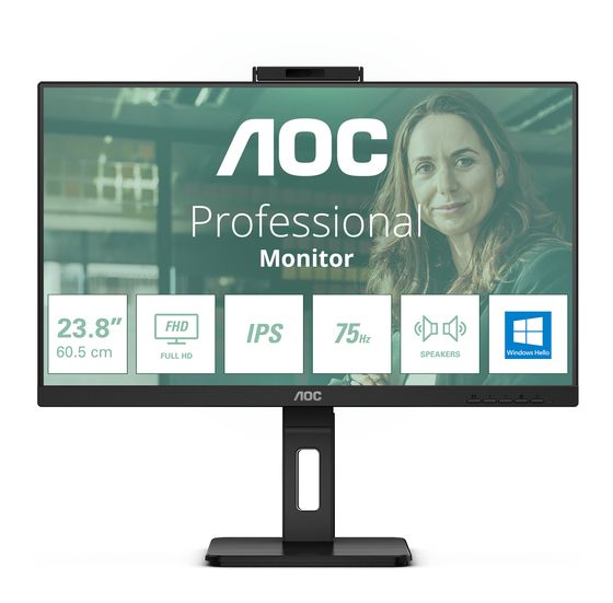 AOC 24P3CW Full HD Monitor 60,5 cm (23.8 Zoll) 16:9 4 ms 300 cd/m²  (Schwarz) f&uuml;r 312,00 Euro