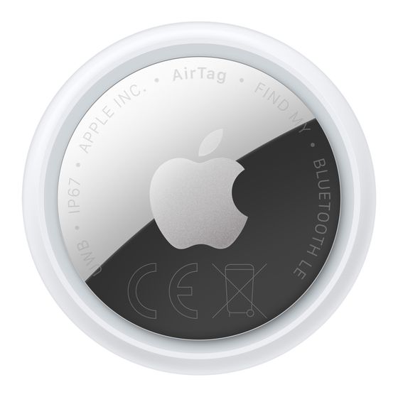 Apple AirTag (2. Gen)  (Silber, Weiß) f&uuml;r 35,00 Euro