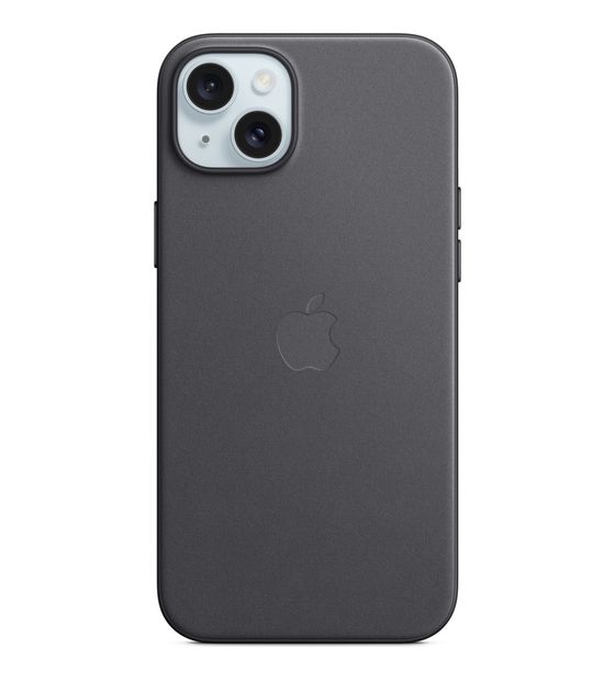 Apple Feingewebe Case mit MagSafe Cover für Apple iPhone 15 Plus  (Schwarz) f&uuml;r 69,00 Euro