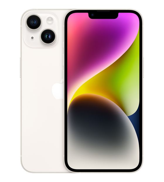 Apple iPhone 14 Plus 512 GB 5G Smartphone 17 cm (6.7 Zoll) IOS 12 MP Dual Kamera Dual Sim (Starlight) f&uuml;r 999,00 Euro