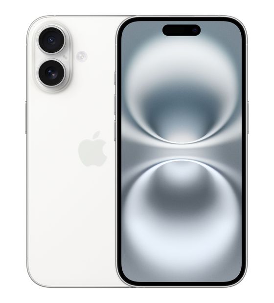 Apple iPhone 16 128 GB 5G Smartphone 15,5 cm (6.1 Zoll) IOS 48 MP Dual Kamera Dual Sim WiFi 7  (Weiß) f&uuml;r 941,00 Euro