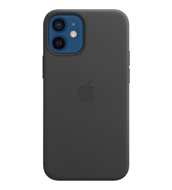 Apple Leder Case mit MagSafe Cover für Apple iPhone 12 mini  (Schwarz) f&uuml;r 29,99 Euro