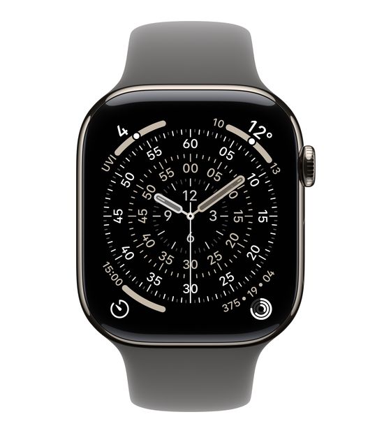 Apple MXLX3ZM/A Armband S/M Apple Watch Models 44mm, 45mm, 46mm, 49mm  (Grau) f&uuml;r 49,99 Euro