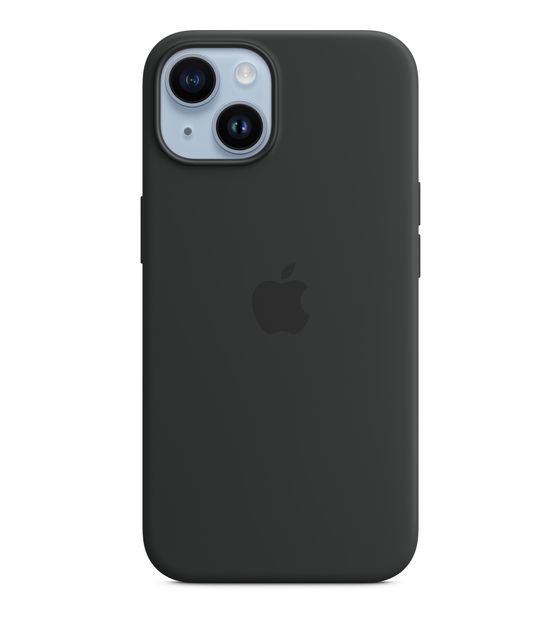 Apple Silikon Case mit MagSafe Cover für Apple iPhone 14  (Schwarz) f&uuml;r 49,46 Euro