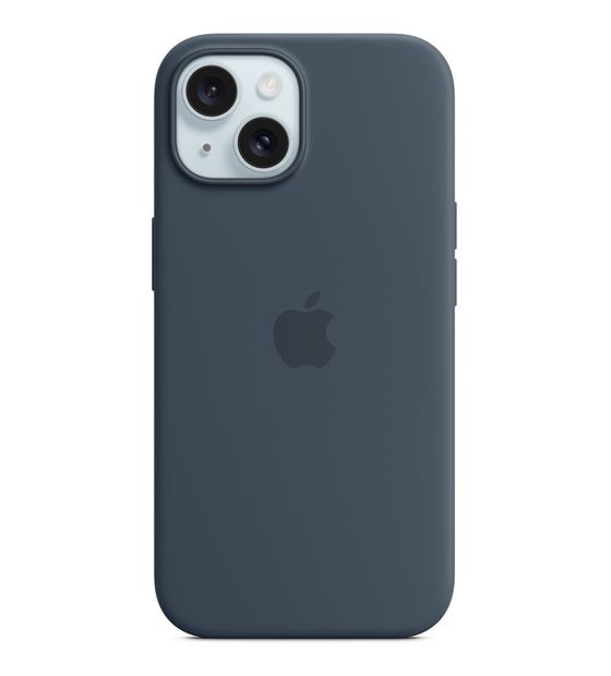 Apple Silikon Case mit MagSafe Cover für Apple iPhone 15  (Navy) f&uuml;r 59,00 Euro