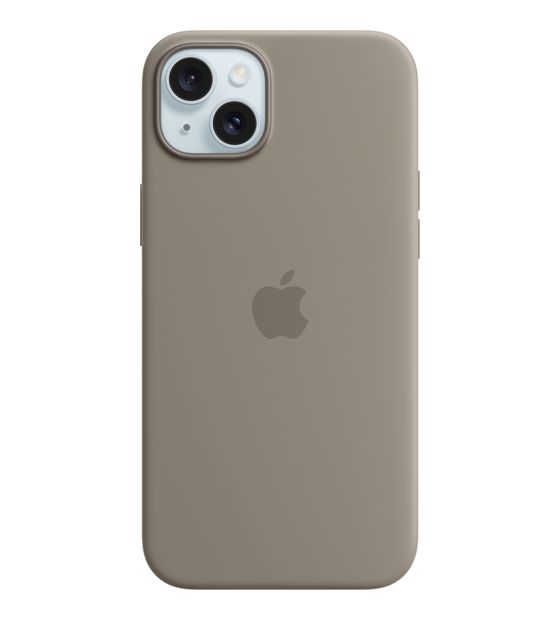 Apple Silikon Case mit MagSafe Cover für Apple iPhone 15 Plus  (Grau) f&uuml;r 59,00 Euro