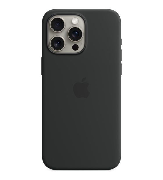Apple Silikon Case mit MagSafe Cover für Apple iPhone 15 Pro Max  (Schwarz) f&uuml;r 59,00 Euro