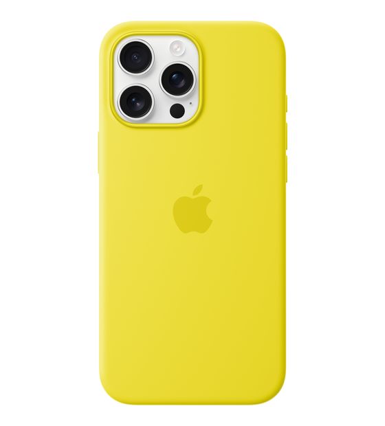 Apple Silikon Case mit MagSafe Cover für Apple iPhone 16 Pro Max  (Gelb) f&uuml;r 59,00 Euro