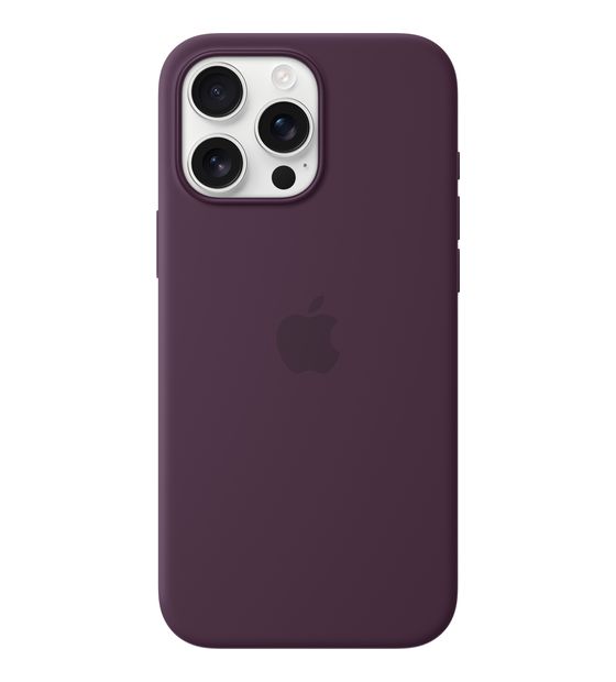 Apple Silikon Case mit MagSafe Cover für Apple iPhone 16 Pro Max  (Pflaumenfarben) f&uuml;r 59,00 Euro