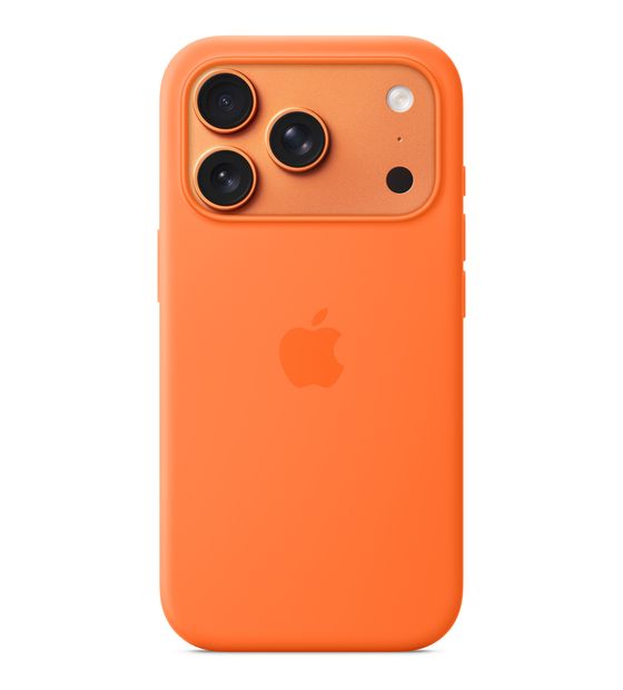 Apple Silikon Case mit MagSafe Cover für Apple iPhone 17 Pro  (Orange) f&uuml;r 59,00 Euro