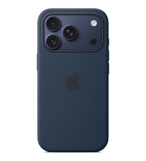 Apple Silikon Case mit MagSafe Cover für Apple iPhone 17 Pro  (Dunkelblau) f&uuml;r 59,00 Euro