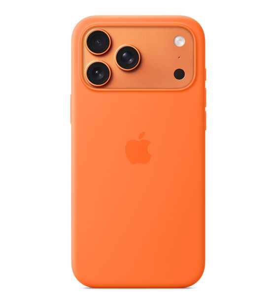 Apple Silikon Case mit MagSafe Cover für Apple iPhone 17 Pro Max  (Orange) f&uuml;r 59,00 Euro