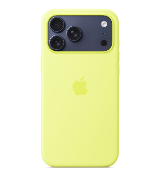 Apple Silikon Case mit MagSafe Cover für Apple iPhone 17 Pro Max  (Gelb) f&uuml;r 59,00 Euro