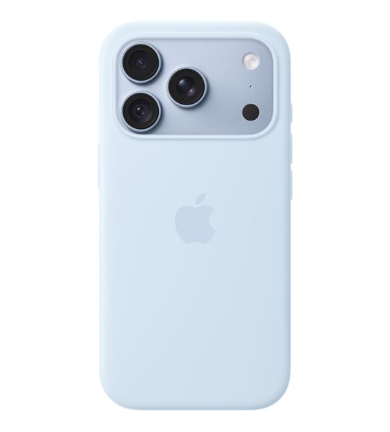 Apple Silikon Case mit MagSafe Cover für Apple iPhone 18 Pro  (Blau) f&uuml;r 53,99 Euro