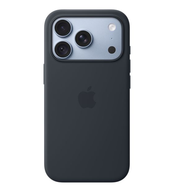 Apple Silikon Case mit MagSafe Cover für Apple iPhone 18 Pro  (Navy) f&uuml;r 53,99 Euro