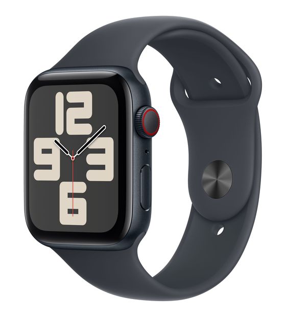 Apple Watch SE Digital 44 mm M/L Smartwatch Rechteckig 18 h 326 ppi 4G  (Schwarz) f&uuml;r 317,00 Euro
